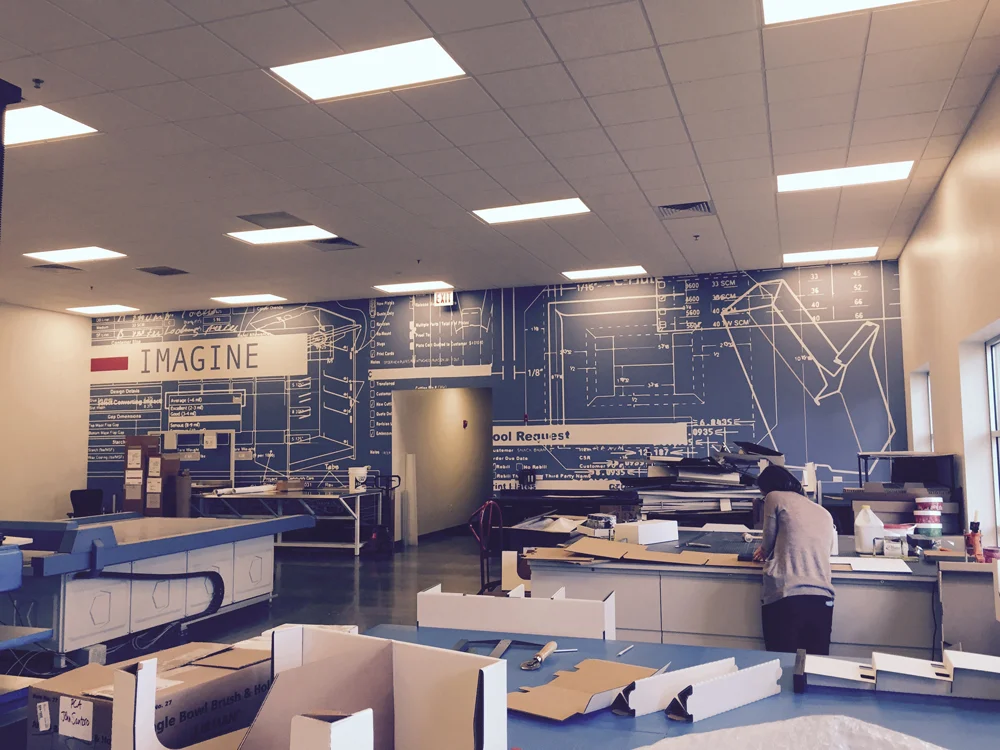 Wallpaper installation project in Alexandria, VA